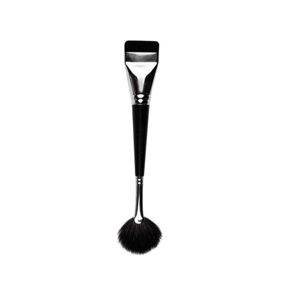 Black goat hair double highlighter brush